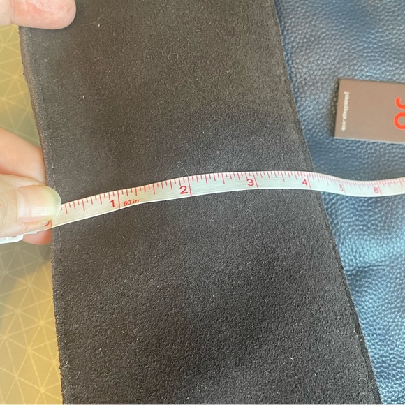 NWT Jo Handbags Drew Tote in Navy Pebbled Leather - Picture 11 of 11